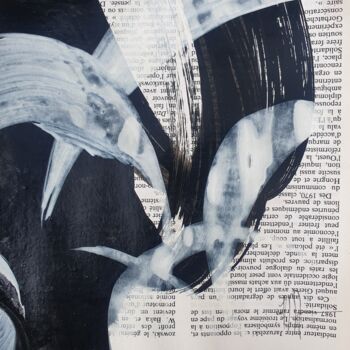 Schilderij getiteld "Par delà les mots (…" door Isabelle Mignot, Origineel Kunstwerk, Inkt