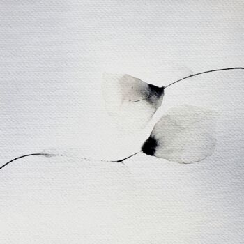 Peinture intitulée "Instant caresse" par Isabelle Mignot, Œuvre d'art originale, Encre