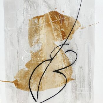 제목이 "Imaginer l'Amour (1)"인 미술작품 Isabelle Mignot로, 원작, 잉크 나무 들것 프레임에 장착됨