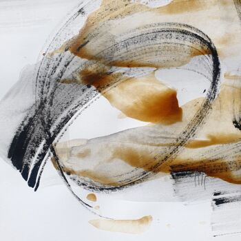 Peinture intitulée "Rock'n roll heart (…" par Isabelle Mignot, Œuvre d'art originale, Encre