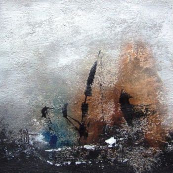 Pittura intitolato ""Tant que l'eau cou…" da Isabelle Mignot, Opera d'arte originale, Olio