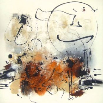 Pittura intitolato "Soul's vibrations 2" da Isabelle Mignot, Opera d'arte originale, Olio