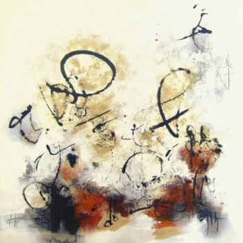 Peinture intitulée "Soul's vibrations 5" par Isabelle Mignot, Œuvre d'art originale, Huile