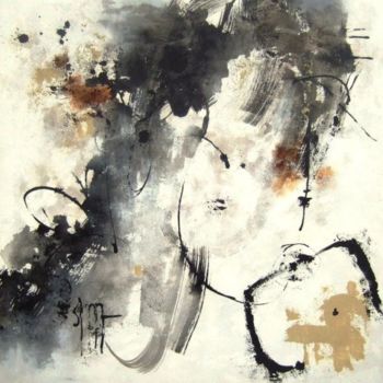 Pittura intitolato "Soul's vibrations 6" da Isabelle Mignot, Opera d'arte originale, Olio