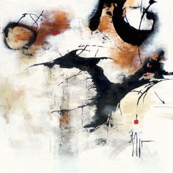 Malarstwo zatytułowany „Soul's vibrations 18” autorstwa Isabelle Mignot, Oryginalna praca, Olej