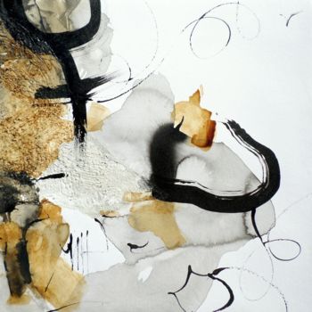 Картина под названием "A quoi tu penses ..…" - Isabelle Mignot, Подлинное произведение искусства, Другой