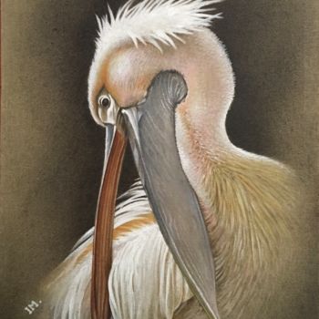 Pintura intitulada "Série oiseaux n°6" por Isabelle Molinard, Obras de arte originais, Acrílico
