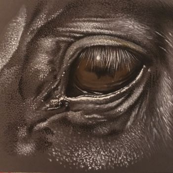 "Horse n°7" başlıklı Tablo Isabelle Molinard tarafından, Orijinal sanat, Akrilik