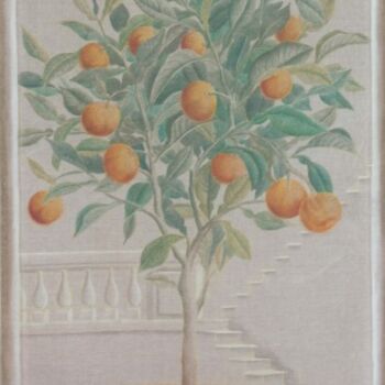 Malerei mit dem Titel "Citrus aurantium" von Isabelle Molinard, Original-Kunstwerk, Andere