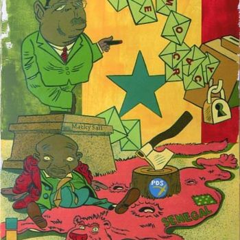 Pintura titulada "Made in Senegal - T…" por Murzo, Obra de arte original, Acrílico