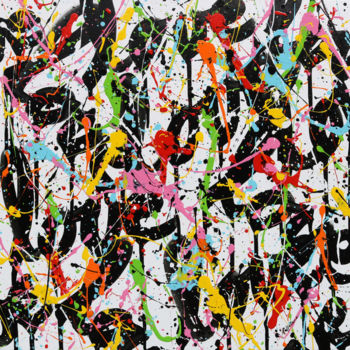 Peinture intitulée "Black Love" par Isabelle Pelletane, Œuvre d'art originale, Acrylique Monté sur Châssis en bois