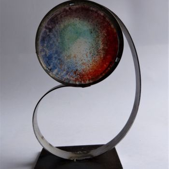Sculpture titled "Tourbillon" by Isabelle Pontani, Original Artwork, Glass