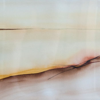 Painting titled "Crépuscule" by Isabelle Szlachta, Original Artwork