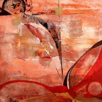 Pittura intitolato "Menez Dragan, l'ori…" da Isabelle Szlachta, Opera d'arte originale, Acrilico