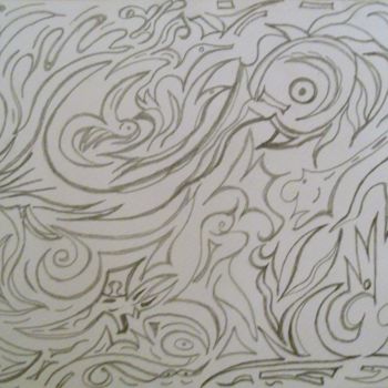 Drawing titled "Séduction surprise" by Isabelle Tirard, Original Artwork, Other