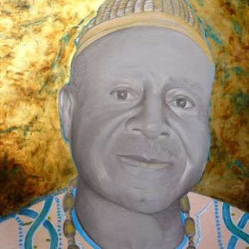 Painting titled "Michel Kim Tabonga" by Isabell Von Piotrowski, Original Artwork, Oil