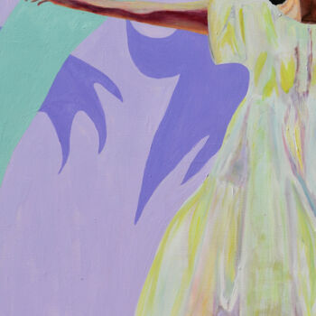 Pintura titulada "I have a new dress" por Isabel Robledo, Obra de arte original, Acrílico