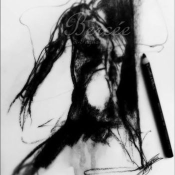 Drawing titled "Pierre Noir" by Bercée Di-Puglia, Original Artwork