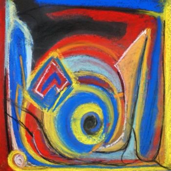 Painting titled "Abstract" by Sandra Guedes, Original Artwork, Oil