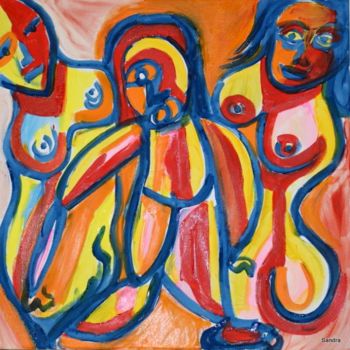 Pintura intitulada "Women" por Sandra Guedes, Obras de arte originais, Óleo