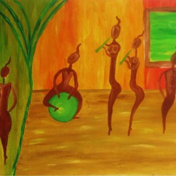 Pintura titulada "Caraïbe 2" por Isa Digue, Obra de arte original