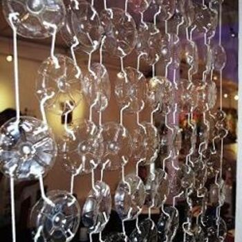 Sculpture intitulée "Rideau Mémé 2" par Isa Digue, Œuvre d'art originale, Plastique