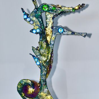 Sculpture titled "IPO" by Isadiva, Original Artwork, Metals