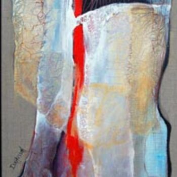 Peinture intitulée "A travers les voiles" par Isabelle Husson, Œuvre d'art originale