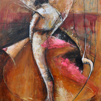 Painting titled "Verticalité" by Isabelle Husson, Original Artwork