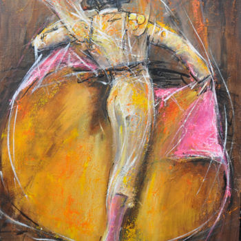 Schilderij getiteld "chicuelina" door Isabelle Husson, Origineel Kunstwerk, Acryl