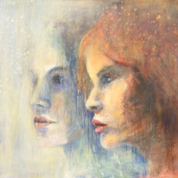 Painting titled "Les amies" by Isabelle Husson, Original Artwork