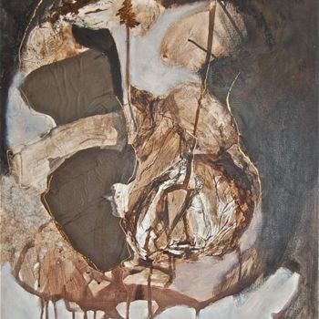 Painting titled "Maternité à Assinie" by Isabelle Liger, Original Artwork