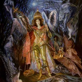 Peinture intitulée "Angel" par Isander4, Œuvre d'art originale, Huile