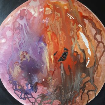 Ζωγραφική με τίτλο "magma" από Isankis, Αυθεντικά έργα τέχνης