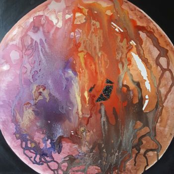 Schilderij getiteld "magma" door Isankis, Origineel Kunstwerk