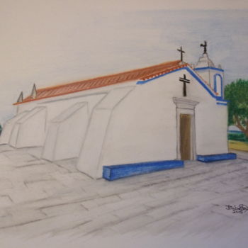 Pintura titulada "Capela de Nossa Sen…" por Isabel Cabrita, Obra de arte original, Acuarela
