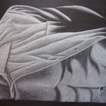 Desenho intitulada "Dorso de homem, em…" por Isabel Cabrita, Obras de arte originais, Lápis