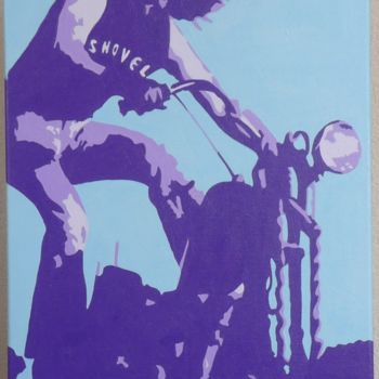 Peinture intitulée "shovel" par Isat Peinture, Œuvre d'art originale, Huile