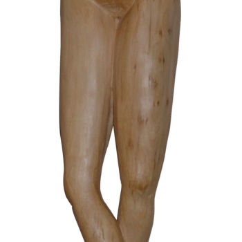 Sculptuur getiteld "Opiome" door Iscara, Origineel Kunstwerk, Hout