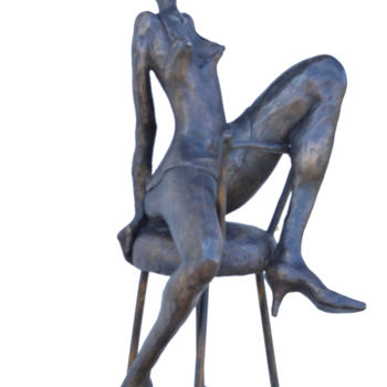 Sculpture intitulée "Miss Cara 3/8" par Iscara, Œuvre d'art originale, Bronze