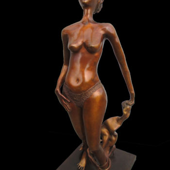 Sculpture titled "Roxane" by Iscara, Original Artwork, Metals