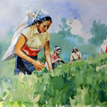 Painting titled "Picked for Perfecti…" by Ishan Senaka Hewage, Original Artwork, Acrylic Mounted on Wood Stretcher frame