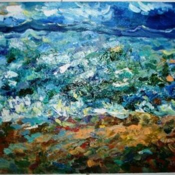 Картина под названием "Море" - Ищенко Оксана, Подлинное произведение искусства, Масло