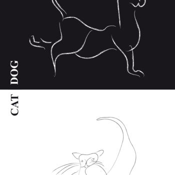 Инсталляция под названием "Cat or Dog" - Ish Gordon, Подлинное произведение искусства