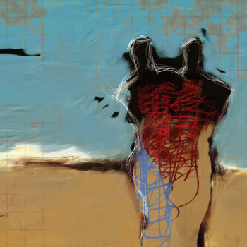 绘画 标题为“Entanglement” 由Ish Gordon, 原创艺术品