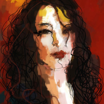 Digitale Kunst mit dem Titel "Suzanne" von Ish Gordon, Original-Kunstwerk