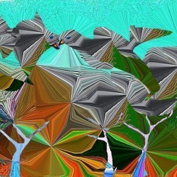 Artes digitais intitulada "melting ice...two b…" por Irina Ishimscai Victor Golubev, Obras de arte originais, Pintura digital