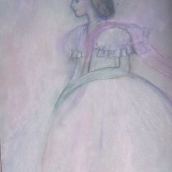 Disegno intitolato "After the ball" da Irina Ishimscai Victor Golubev, Opera d'arte originale, Pastello