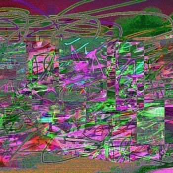 Digitale Kunst mit dem Titel "threads of the univ…" von Irina Ishimscai Victor Golubev, Original-Kunstwerk, Digitale Malerei