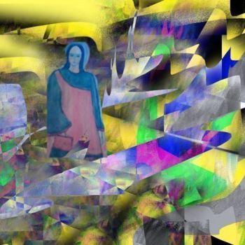 Цифровое искусство под названием "Сomposition VG 7" - Irina Ishimscai & Victor Golubev, Подлинное произведение искусства, Ци…